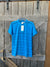 Biz collection ladies blue stripped polo
