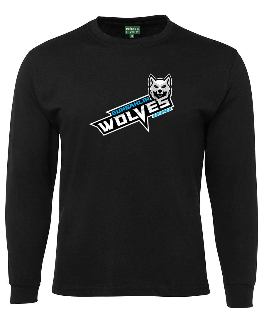 Gungahlin Wolves Slanted Logo Long Sleeved T-Shirt
