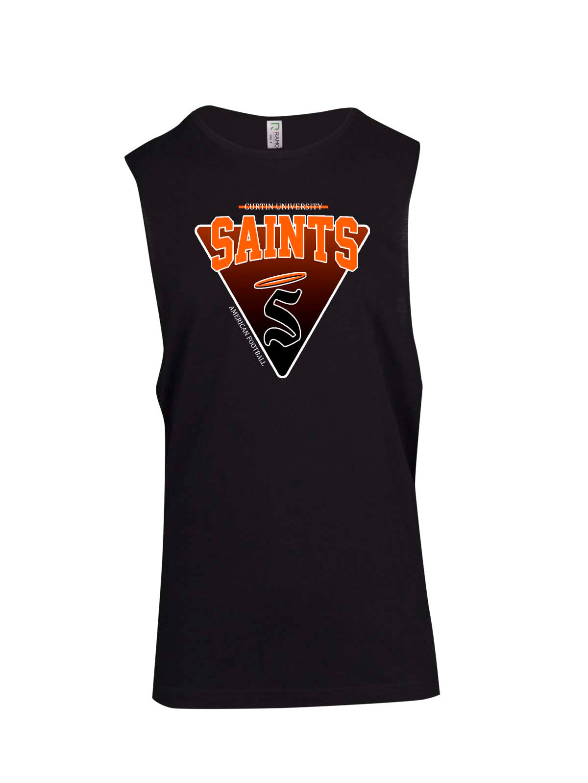 Curtin Saints Triangle Muscle T