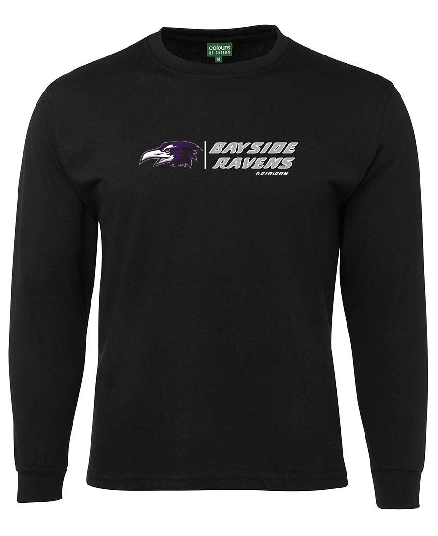 Bayside Ravens Spell Out Long Sleeved T-Shirt