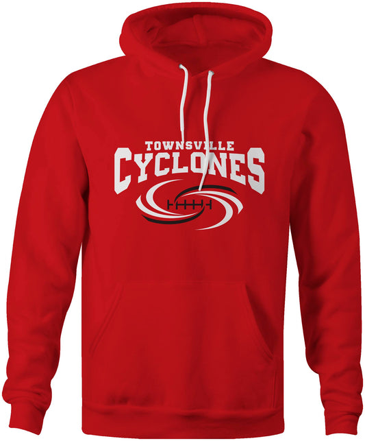 Townsville Cyclones Official Red Logo Team Hoodie