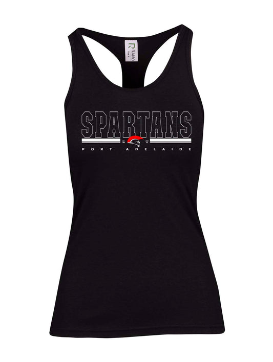 Spartans bar design Ladies T-Back Top